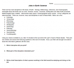 Jobs in Earth Science Investigation image