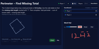 find the missing perimeter game