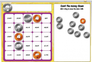 Counting Money Bingo Online Game Image