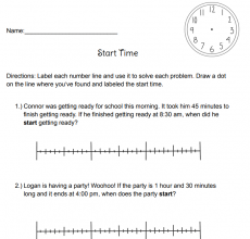 elapsed time with start time worksheet