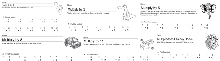 Daily Math Multiplication 3rd Grade Worksheet Image