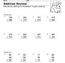 Triple Digit Addition Review