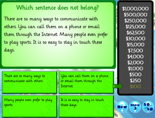 main idea 3rd grade who wants to be a millionaire image