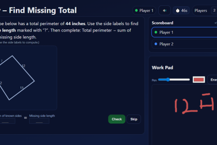 find the missing perimeter game