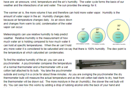 Relative Humidity and Dew Point Lab