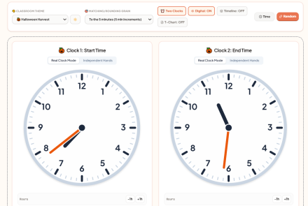 teach elapsed time with this time app
