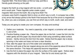 earth magnetic field reading passage and experiment