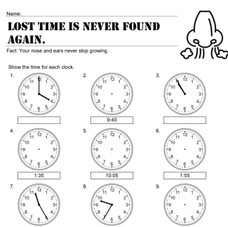 Lost time is never found again. (Clocks)