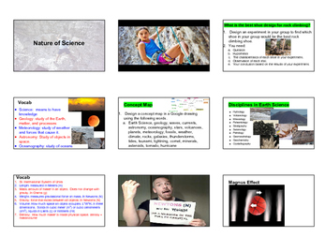 Earth Science: The Nature of Science