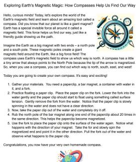 earth magnetic field reading passage and experiment