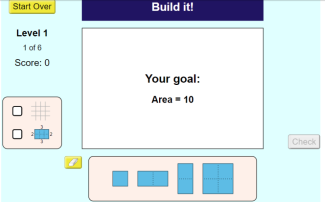 area and perimeter math game image