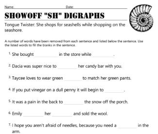 sh digraphs
