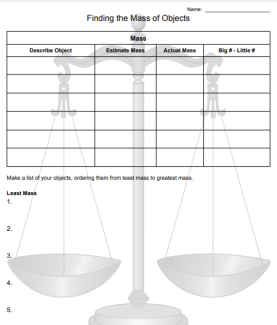 Finding the Mass of Objects