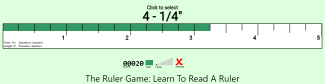 practice reading a ruler game