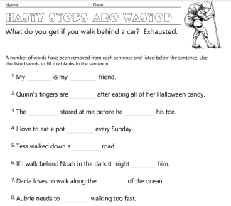 "st" Phonics Blends Close Reading Worksheet