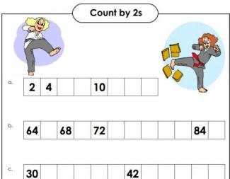 Get the Counting by 2s Worksheet