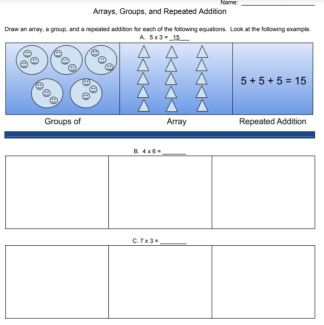 Strategies of Multiplication: Arrays, Groups of, and Repeated Addition