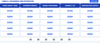 rounding and estimation jeopardy game