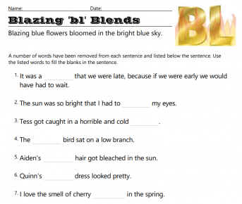 'bl' Phonic Blends image