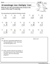 groundhogs day multiplication practice worksheet image