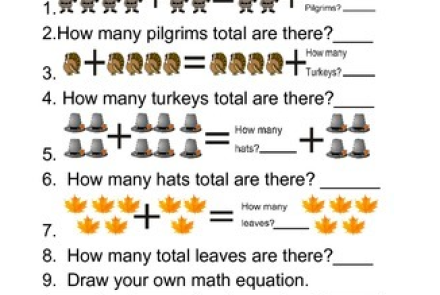 Addition Property: Add like a turkey.