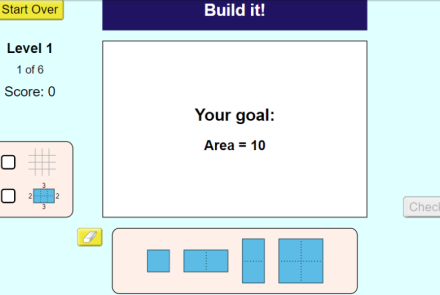 area and perimeter math game image