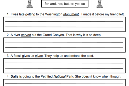 Simple vs. Compound Sentences Worksheet Image