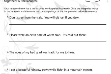 Find the Hidden Misspelled Words (Emphasis on 'tr' Blends) images