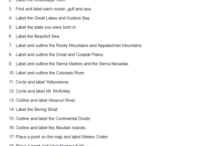 Exploring Landforms of North and South America Lab