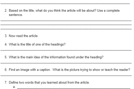 Click here to access the Scholastic News supplement worksheet.