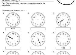Time Waits for nobody. (Clock Worksheet)