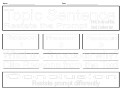 opinion essay organizer image