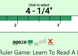 practice reading a ruler game