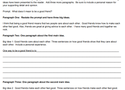 A practice in adding supporting details for Essay Writing worksheet image