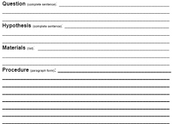 Scientific Method Lab Sheet Google doc image