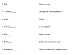 common suffixes worksheet