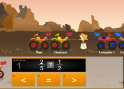 Comparing Fractions Tug of War Multiplayer Game