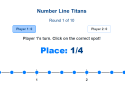 Fractions on number line greater than 1 whole