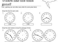 Where has the Time Gone? (Elapsed Time Worksheet)