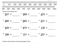 Friendly Hundreds--3rd Grade Rounding Worksheet