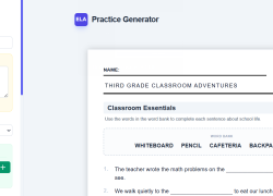 grammar worksheet builder